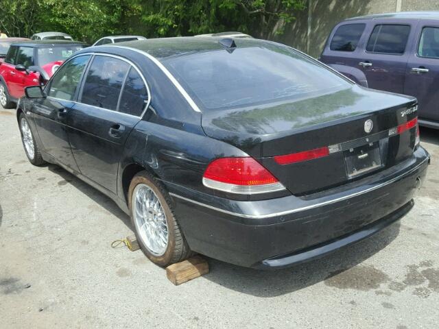 WBAGN63494DS49748 - 2004 BMW 745LI BLACK photo 3