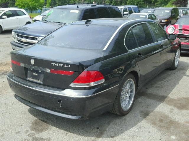 WBAGN63494DS49748 - 2004 BMW 745LI BLACK photo 4