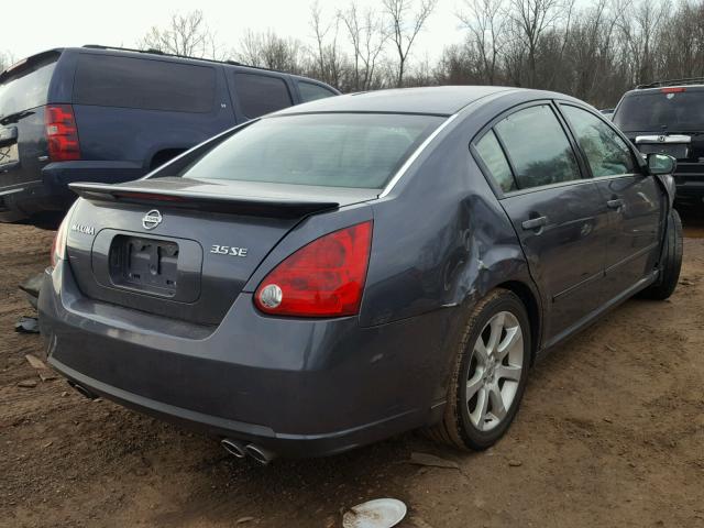 1N4BA41E27C800191 - 2007 NISSAN MAXIMA SE GRAY photo 4