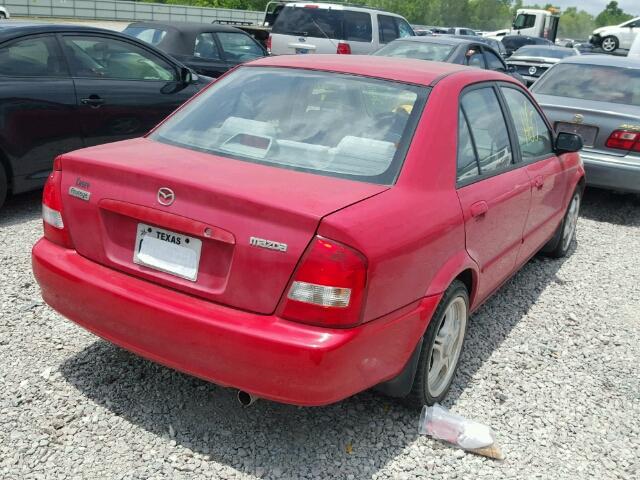 JM1BJ2224X0135024 - 1999 MAZDA PROTEGE DX RED photo 4