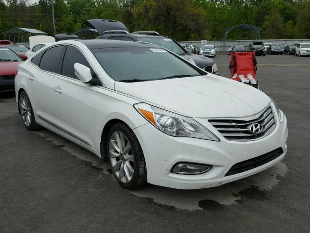 KMHFH4JG8DA210668 - 2013 HYUNDAI AZERA GLS WHITE photo 1