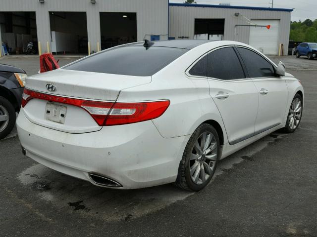 KMHFH4JG8DA210668 - 2013 HYUNDAI AZERA GLS WHITE photo 4