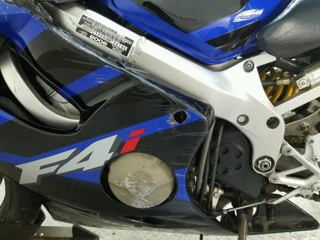 JH2PC350X6M704196 - 2006 HONDA CBR600 F4 BLUE photo 11