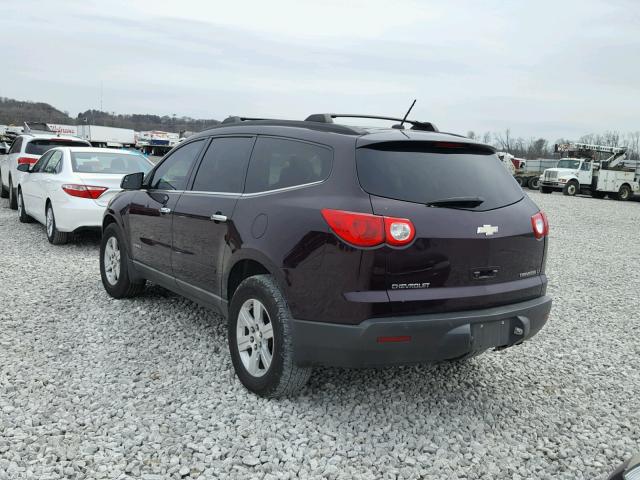 1GNER23D19S148818 - 2009 CHEVROLET TRAVERSE L PURPLE photo 3