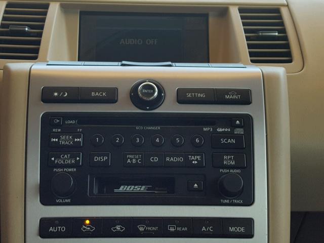 JN8AZ08TX7W519707 - 2007 NISSAN MURANO SL GRAY photo 9