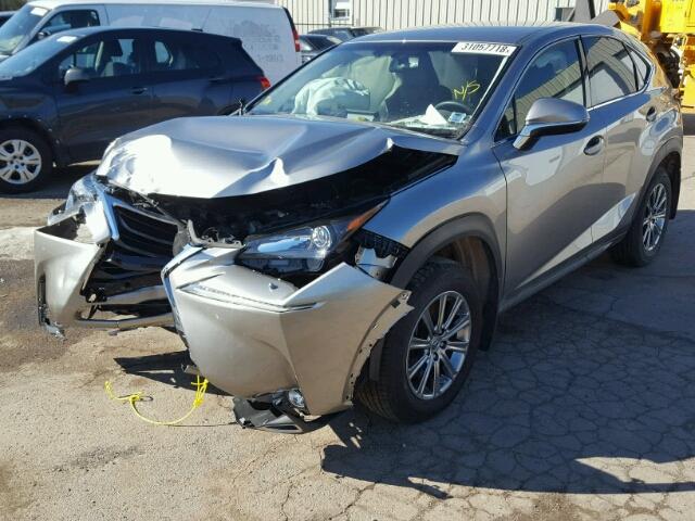 JTJBARBZ8H2127307 - 2017 LEXUS NX 200T GRAY photo 2