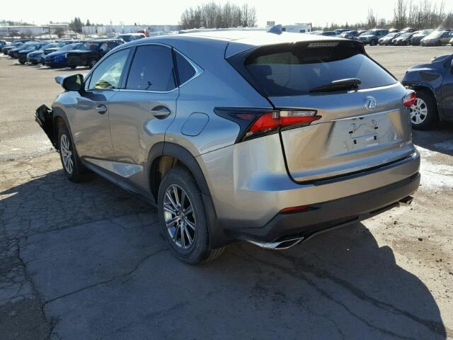 JTJBARBZ8H2127307 - 2017 LEXUS NX 200T GRAY photo 3