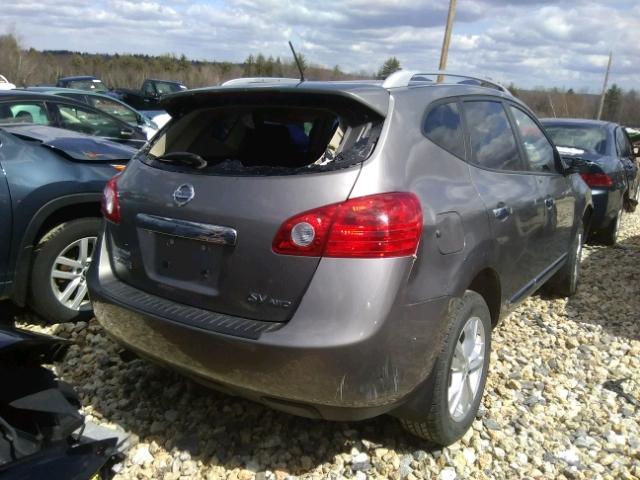 JN8AS5MVXDW601540 - 2013 NISSAN ROGUE S GRAY photo 4