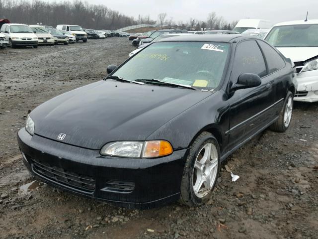 2HGEJ2228SH564962 - 1995 HONDA CIVIC DX BLACK photo 2