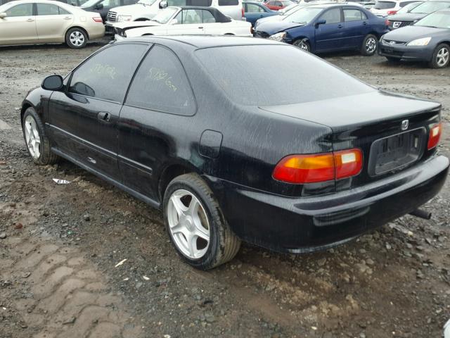 2HGEJ2228SH564962 - 1995 HONDA CIVIC DX BLACK photo 3