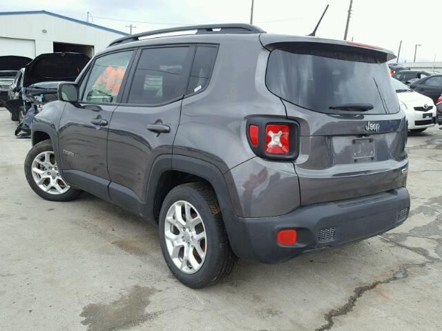 ZACCJABB9HPF37809 - 2017 JEEP RENEGADE L GRAY photo 3