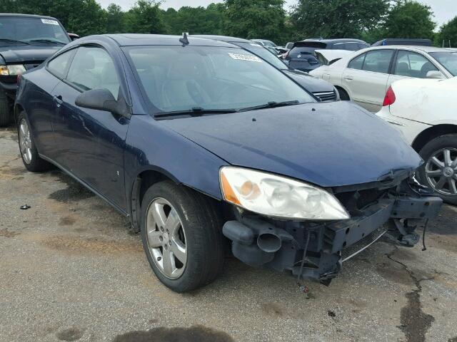 1G2ZH17N484143663 - 2008 PONTIAC G6 GT BLUE photo 1