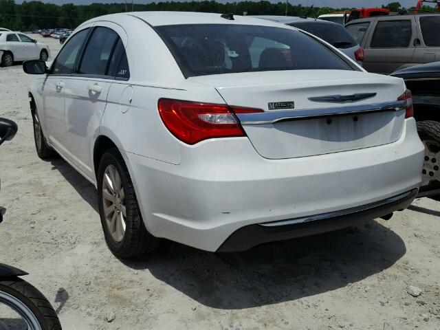 1C3CCBBB5CN134836 - 2012 CHRYSLER 200 TOURIN WHITE photo 3