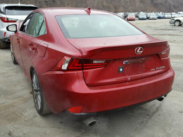 JTHCF1D24F5025281 - 2015 LEXUS IS 250 RED photo 3