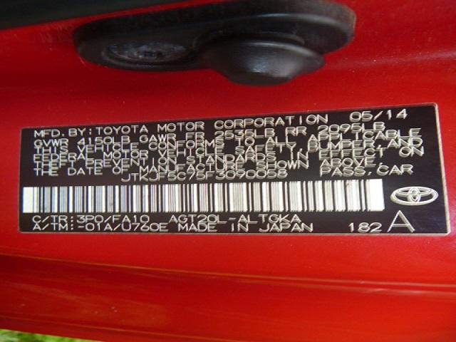 JTKJF5C75F3090058 - 2015 TOYOTA SCION TC 红色 照片 10