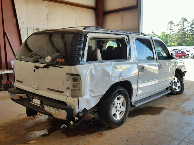 3GNEC16Z05G276410 - 2005 CHEVROLET SUBURBAN C WHITE photo 4