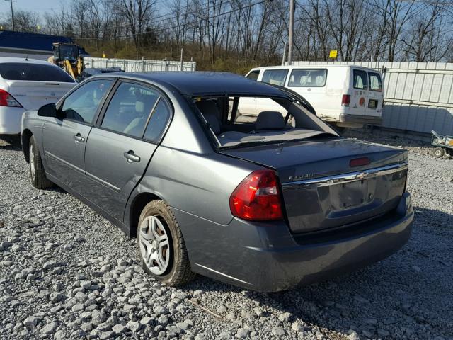1G1ZS51F76F282024 - 2006 CHEVROLET MALIBU LS ნაცრისფერი ფოტო 3