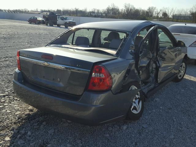 1G1ZS51F76F282024 - 2006 CHEVROLET MALIBU LS ნაცრისფერი ფოტო 4