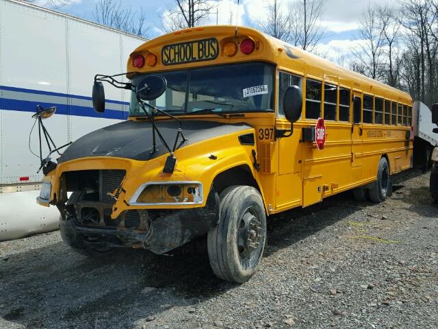 1BAKFCPA9BF275318 - 2011 BLUE BIRD SCHOOL BUS YELLOW photo 2