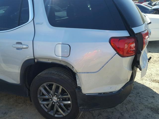 1GKKNMLS8HZ317681 - 2017 GMC ACADIA SLT ვერცხლისფერი ფოტო 9