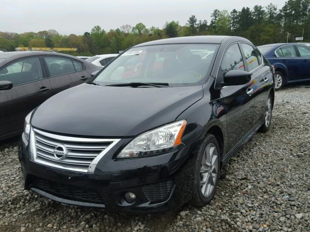 3N1AB7AP6DL562015 - 2013 NISSAN SENTRA S BLACK photo 2