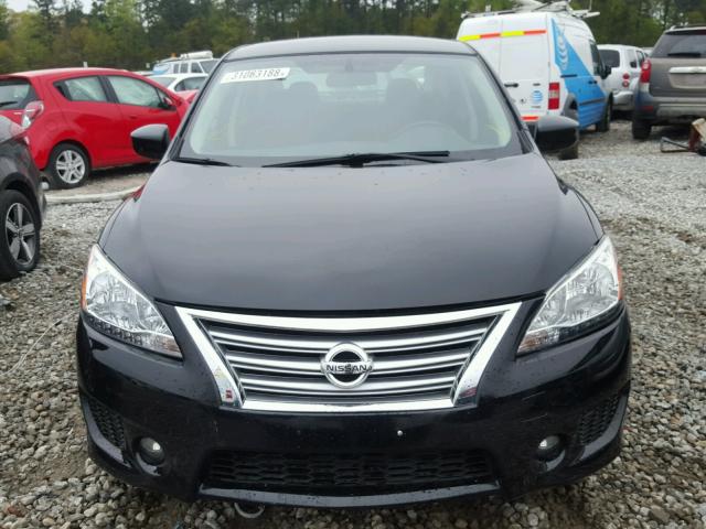 3N1AB7AP6DL562015 - 2013 NISSAN SENTRA S BLACK photo 9