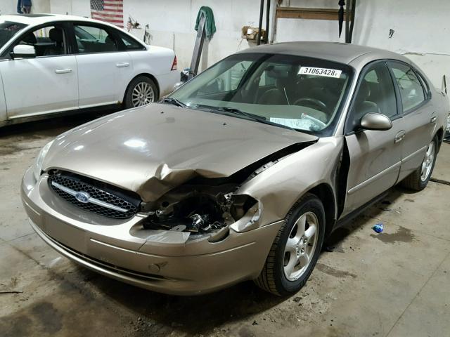 1FAFP55UX3A127471 - 2003 FORD TAURUS SES BEIGE photo 2