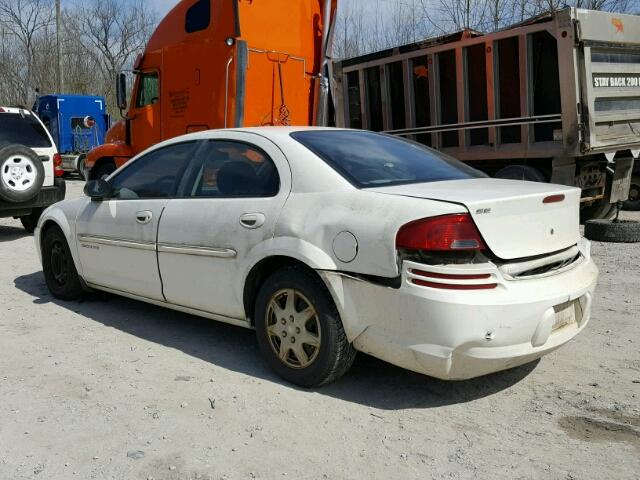 1B3EJ46X41N600735 - 2001 DODGE STRATUS SE WHITE photo 3