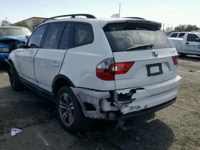 WBXPA93446WD25826 - 2006 BMW X3 3.0I WHITE photo 3
