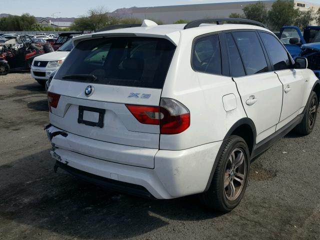 WBXPA93446WD25826 - 2006 BMW X3 3.0I WHITE photo 4