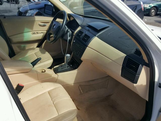 WBXPA93446WD25826 - 2006 BMW X3 3.0I WHITE photo 5