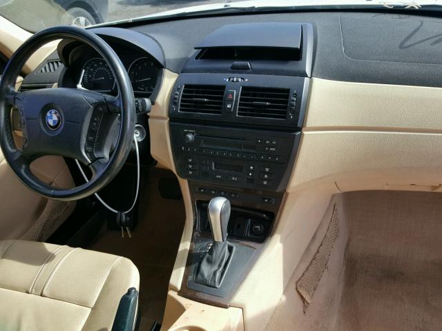 WBXPA93446WD25826 - 2006 BMW X3 3.0I WHITE photo 9