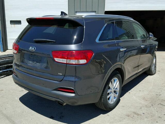 5XYPG4A56GG154941 - 2016 KIA SORENTO LX CHARCOAL photo 4