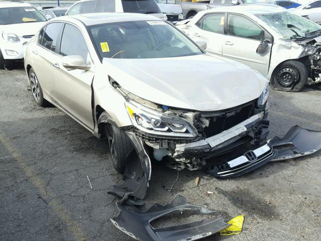 1HGCR2F83GA032068 - 2016 HONDA ACCORD EXL TAN photo 1
