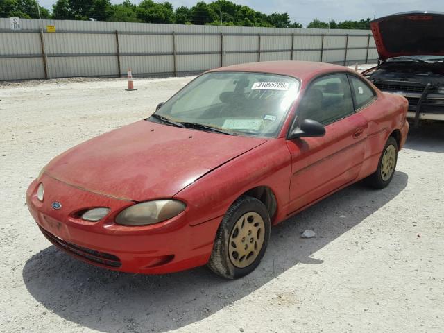 3FAKP1131XR121252 - 1999 FORD ESCORT ZX2 RED photo 2