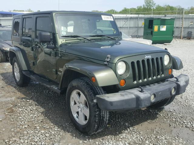 1J8GA59157L176290 - 2007 JEEP WRANGLER S GREEN photo 1
