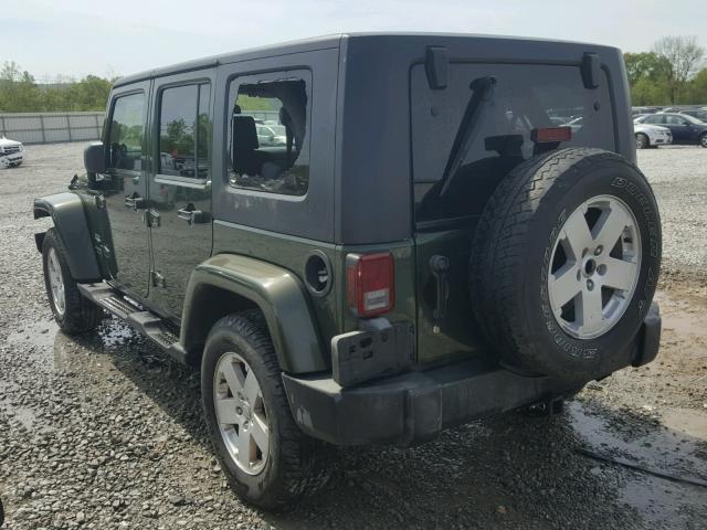 1J8GA59157L176290 - 2007 JEEP WRANGLER S GREEN photo 3