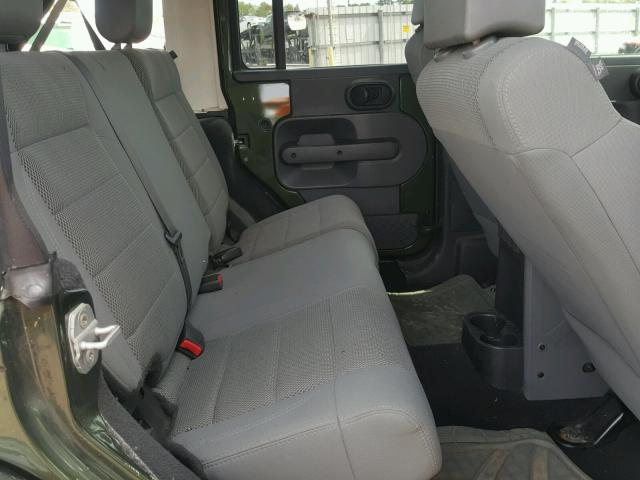 1J8GA59157L176290 - 2007 JEEP WRANGLER S GREEN photo 6