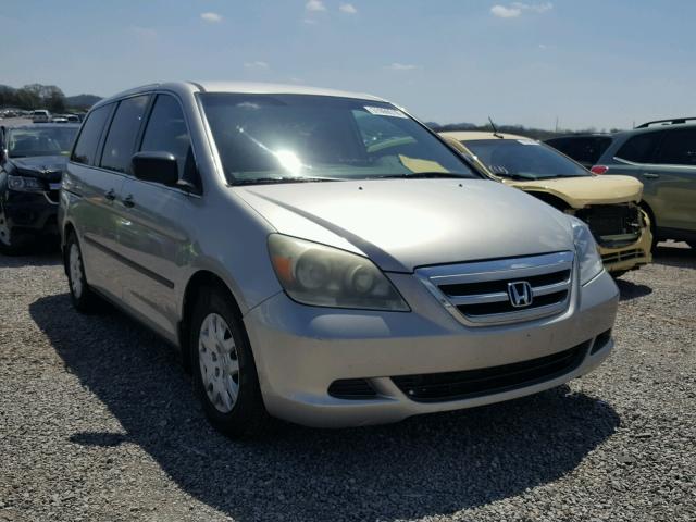 5FNRL38225B020782 - 2005 HONDA ODYSSEY LX SILVER photo 1