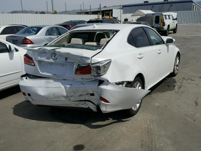 JTHBF5C2XB5151515 - 2011 LEXUS IS 250 WHITE photo 4