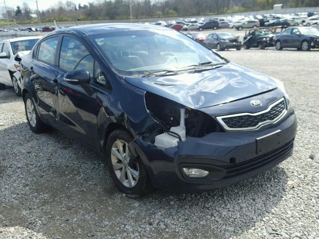 KNADN4A39D6197513 - 2013 KIA RIO EX BLUE photo 1