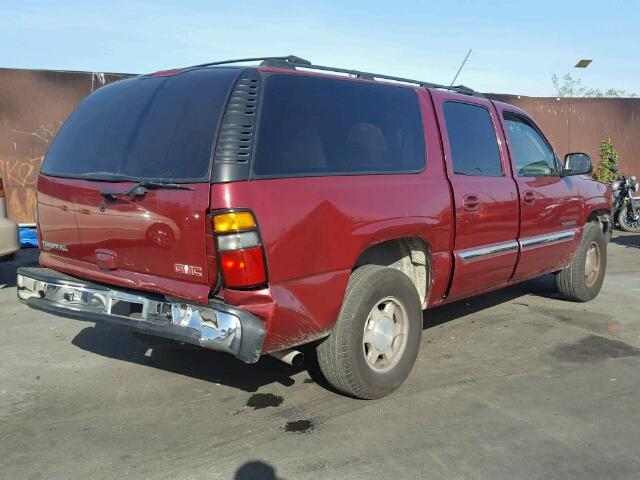 3GKEC16T74G156952 - 2004 GMC YUKON XL C BURGUNDY photo 4