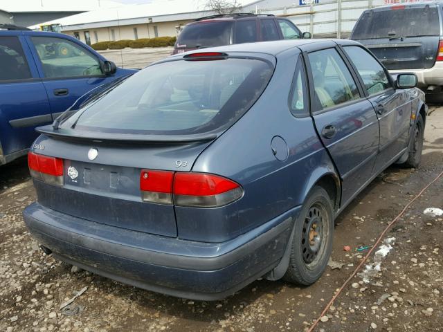 YS3DF55P6X2030727 - 1999 SAAB 9-3 SE BLUE photo 4