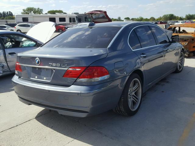 WBAHN03516DD98428 - 2006 BMW 760 LI BLUE photo 4