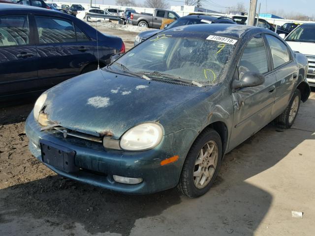 1P3ES46C2YD664085 - 2000 PLYMOUTH NEON BASE 绿色 照片 2