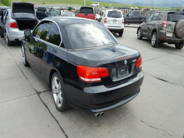 WBAWR3C50AP463531 - 2010 BMW 328 BLACK photo 3