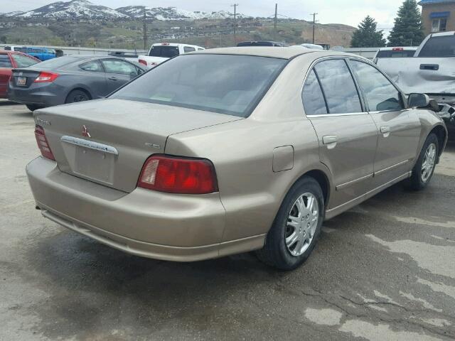 4A3AA46G2YE142231 - 2000 MITSUBISHI GALANT ES GOLD photo 4