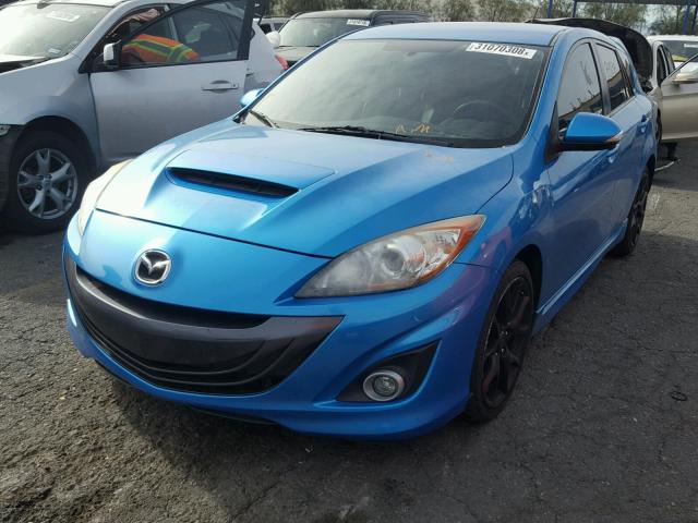 JM1BL1K41B1428579 - 2011 MAZDA SPEED 3 BLUE photo 2