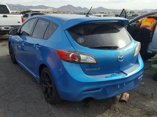 JM1BL1K41B1428579 - 2011 MAZDA SPEED 3 BLUE photo 3