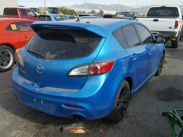 JM1BL1K41B1428579 - 2011 MAZDA SPEED 3 BLUE photo 4